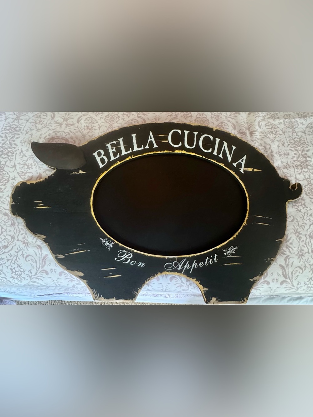 Black Chalkboard Wall Accent - Bon Appetit